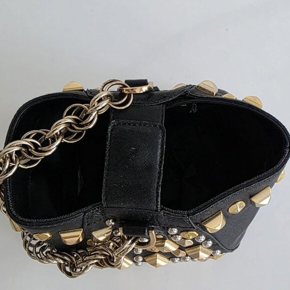 Versace H&M Black Mini Studded Bag. Good Condition - Picture 6 of 15
